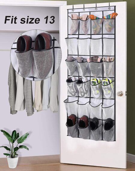 INSX 24 Pocket Shoe Closet Organizer-3