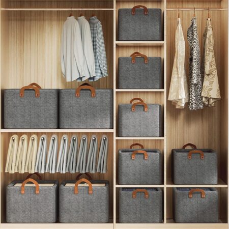 INSX Foldable Wardrobe Organizer Closet