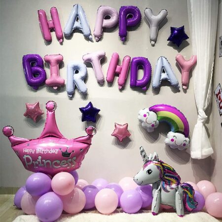Happy Birthday Balloon Pastel Purple3