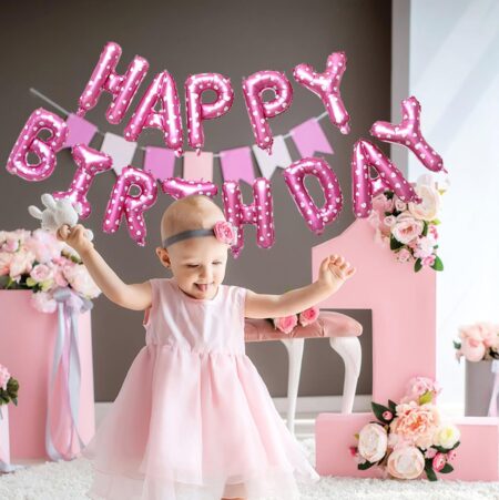 Happy Birthday Balloon Pink 1